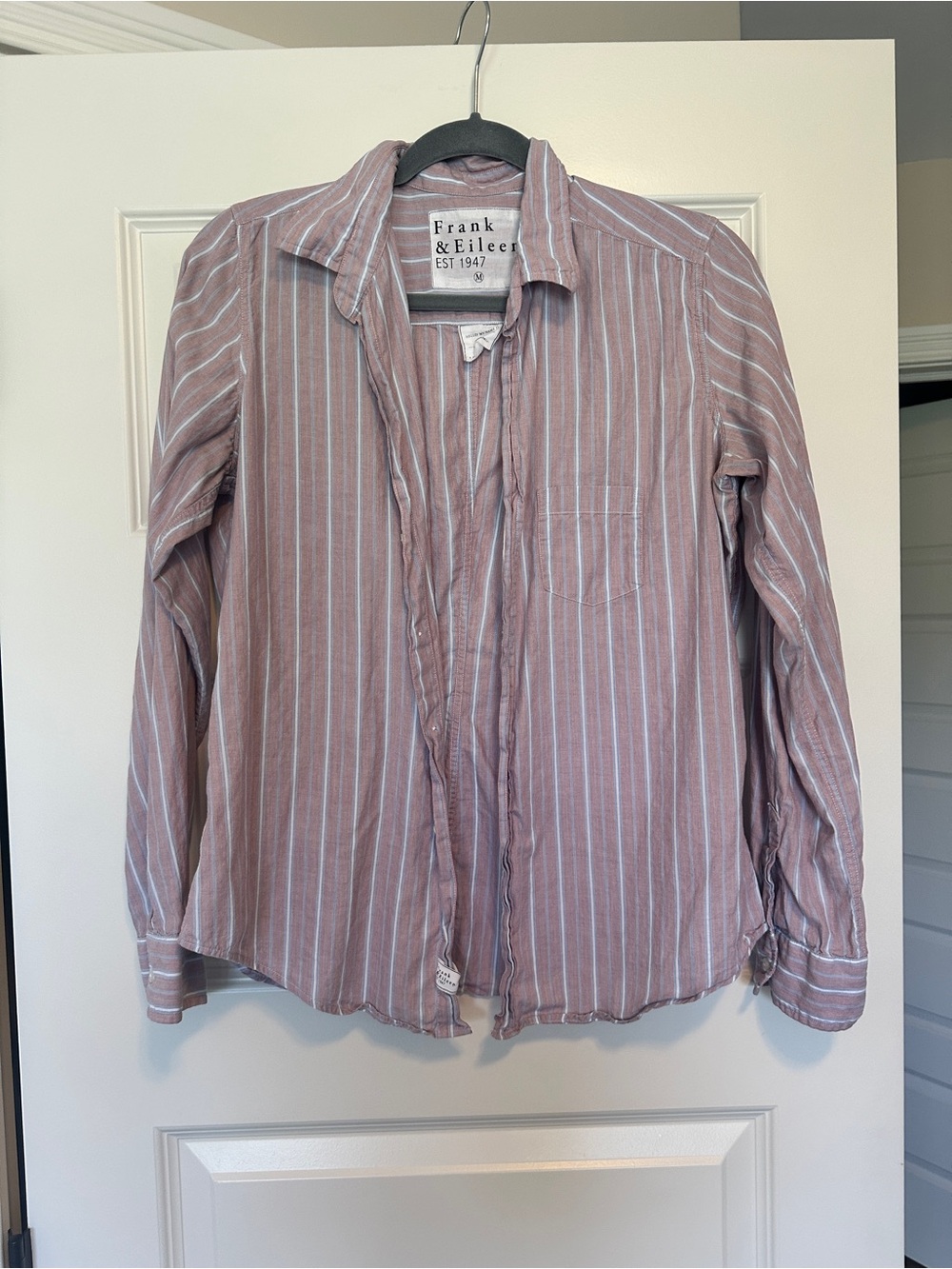 Frank & Eileen Striped Rose Button-Down Shirt